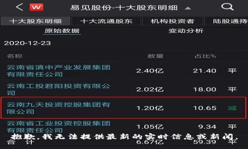 抱歉，我无法提供最新的实时信息或新闻。